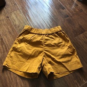 Everlane Mustard Yellow Shorts